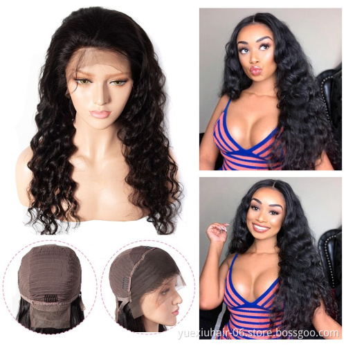 Wholesale Brazilian 100% Human raw Virgin remy Hair 360 4x4 HD Transparent full lace closure front glueless Wigs For Black Women